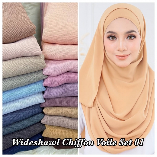 Chiffon Voile Wideshawl